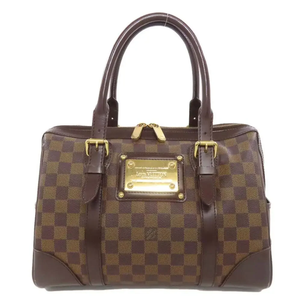 LOUIS VUITTON Brown Damier Canvas Boston Bag